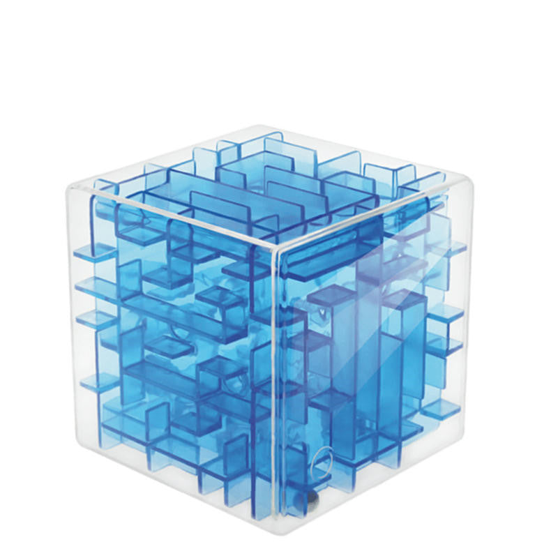 Rubik's Cube Balancing Magic Ball - Transparent Blue & Green 9.5cm