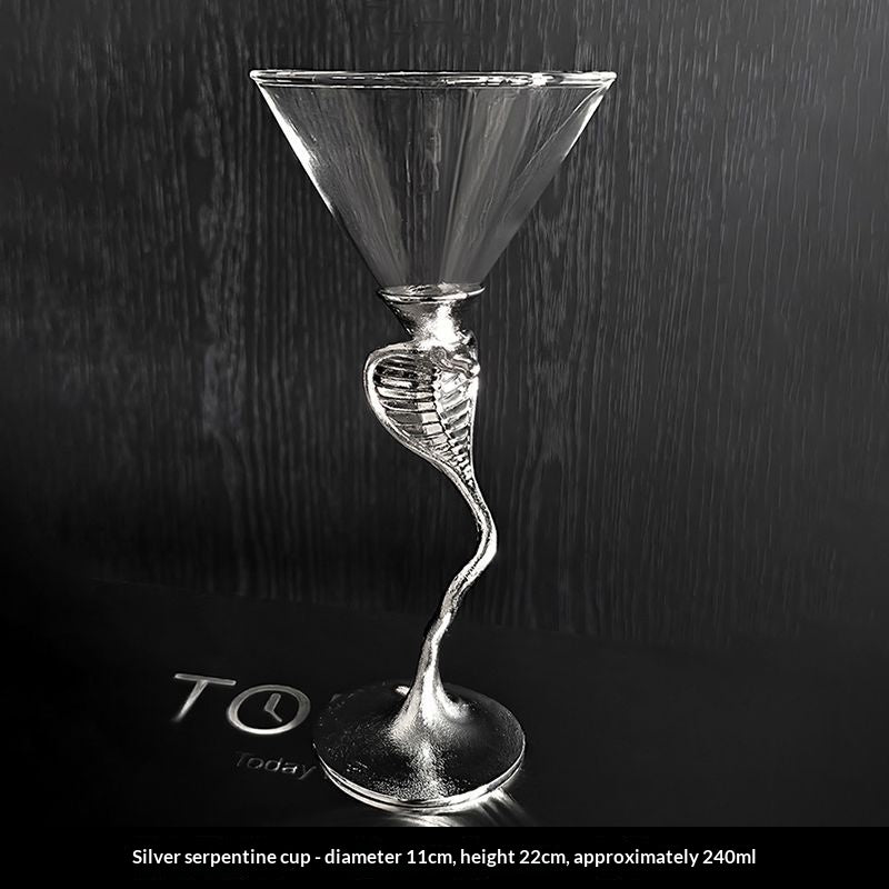 Luxury Snake Design Champagne Glasses - Elegant Stemware for Special Occasions