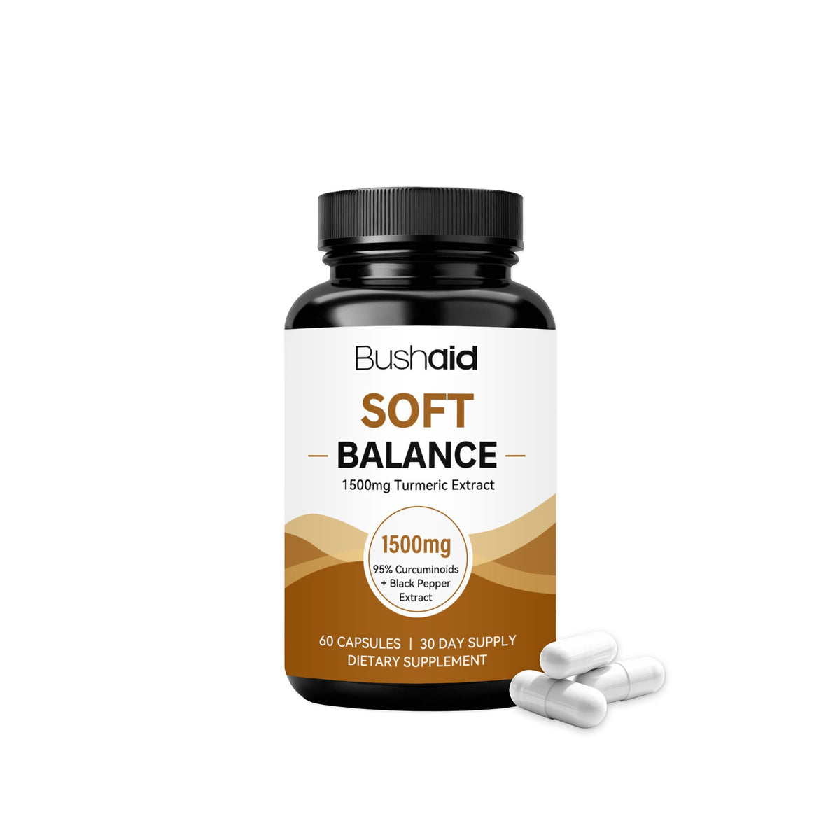 Turmeric & Black Pepper Capsules - 60 Count