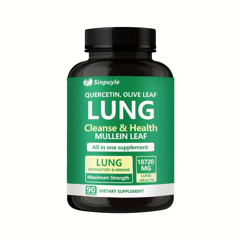 Lung Cleanse & Respiratory Support Supplement - Mullein Leaf & Quercetin