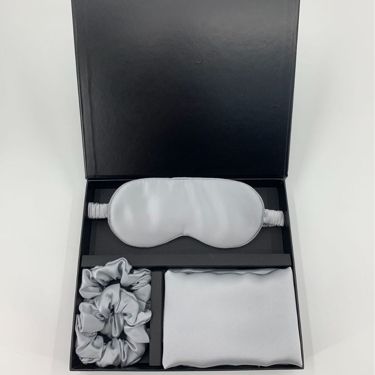 Silk Pillowcase, Eye Mask & Hair Tie Set - 3 Pieces