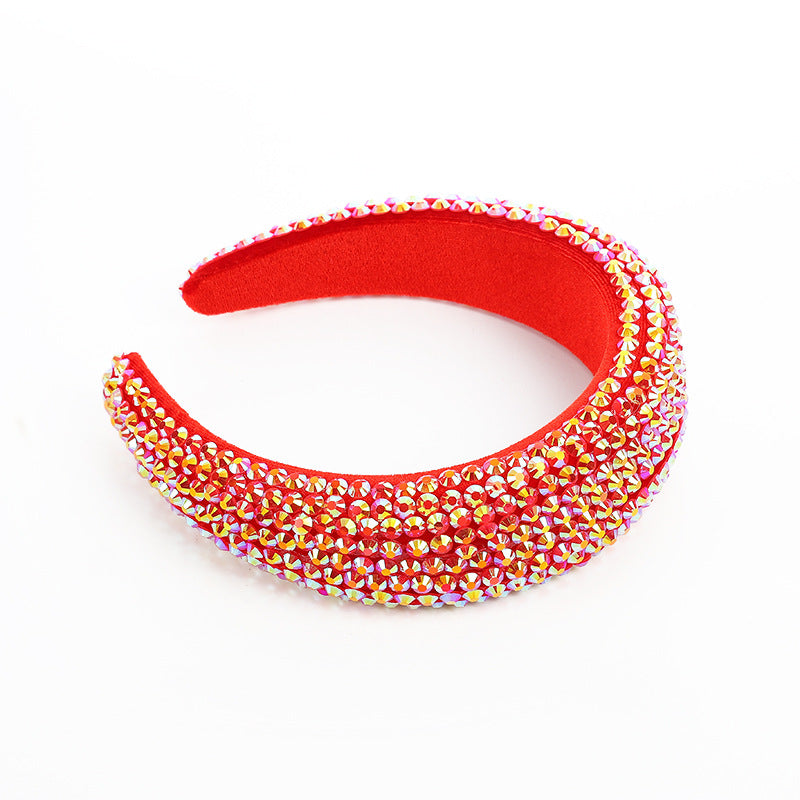 Baroque Sparkling Rhinestone Hair Band - 3cm Wide