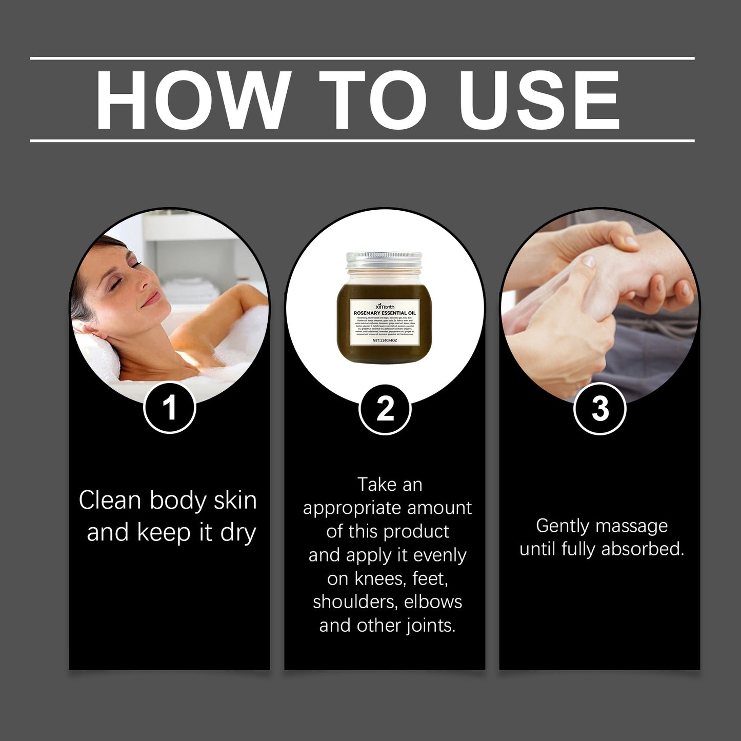 Rosemary Essential Oil for Body Massage - Moisturizing Skin Care Oil