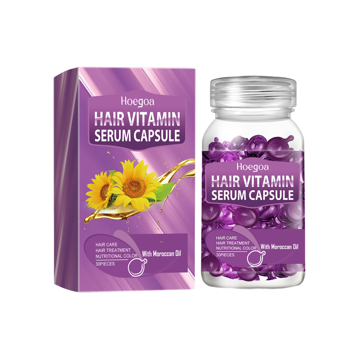 Hair Care Essential Oil Capsules - 30 Pieces