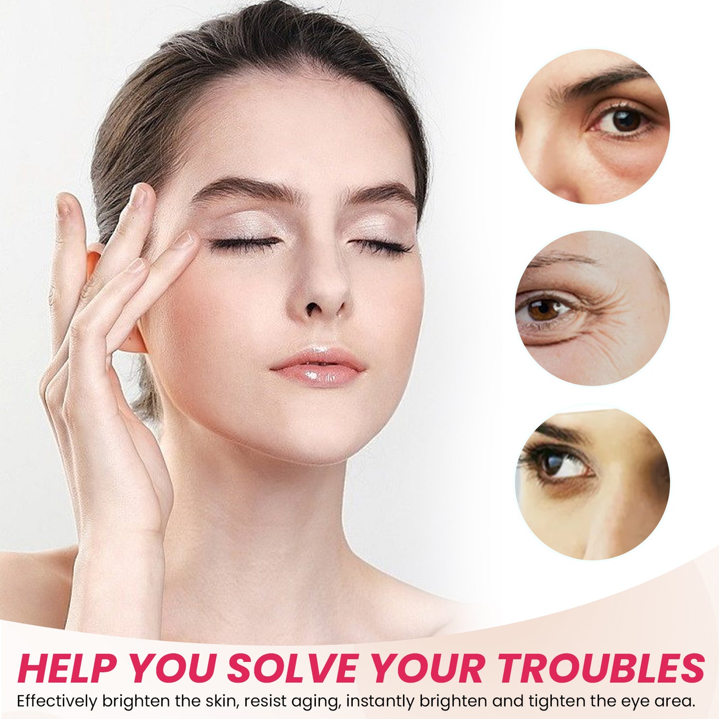 Anti-Aging Eye Cream with Collagen & Gold - Moisturizing & Firming Treatment
