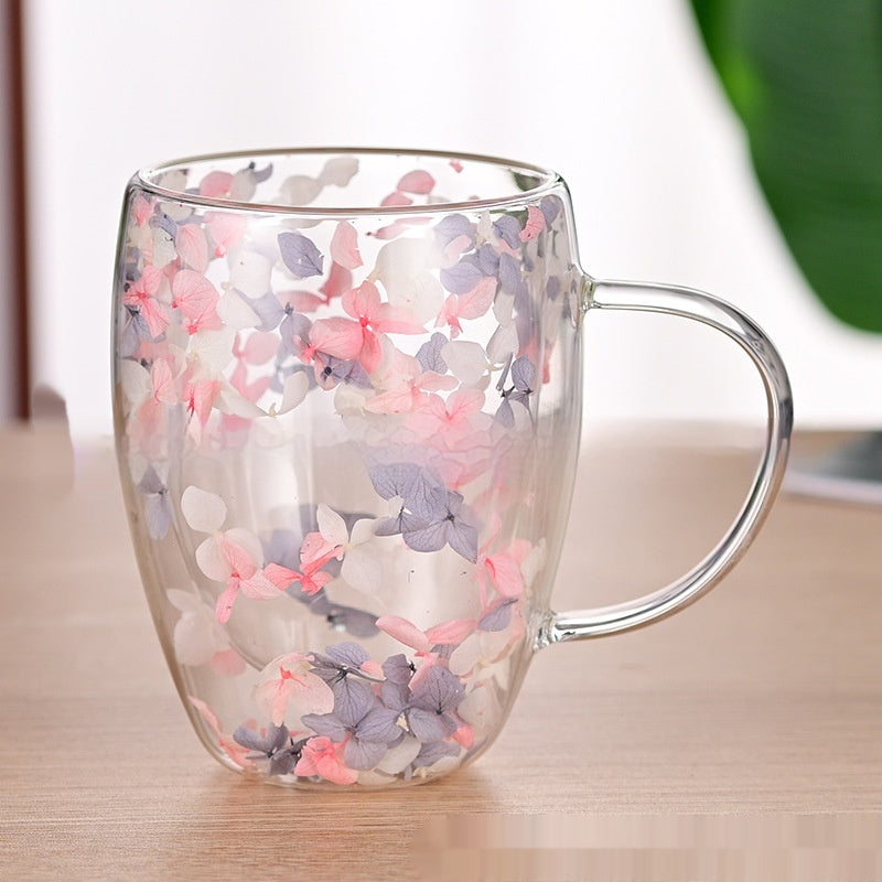 Insulated Double-Walled Borosilicate Glass Cup - Kitchen Drinkware