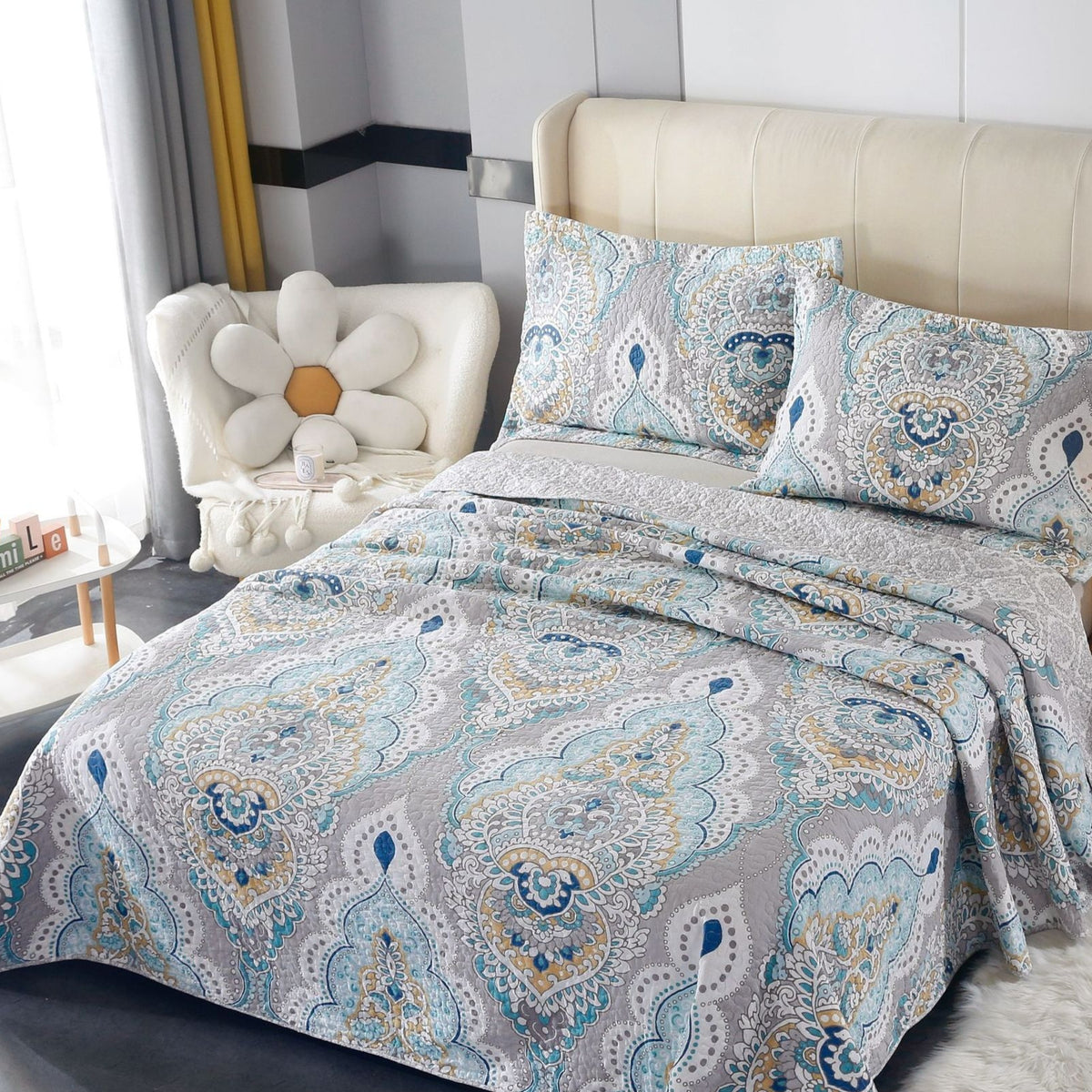 Luxury Cotton Bedding Set with Duvet Cover and Pillowcases – All Sizes & Colors