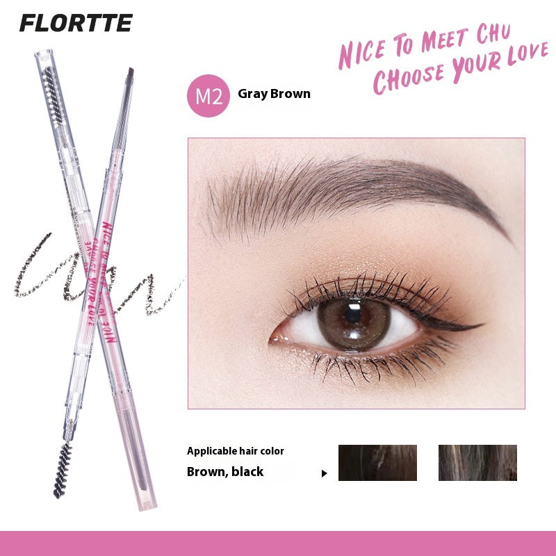 Double Head Eyebrow Pencil Set - Thin & Precise Makeup Tool for Brows