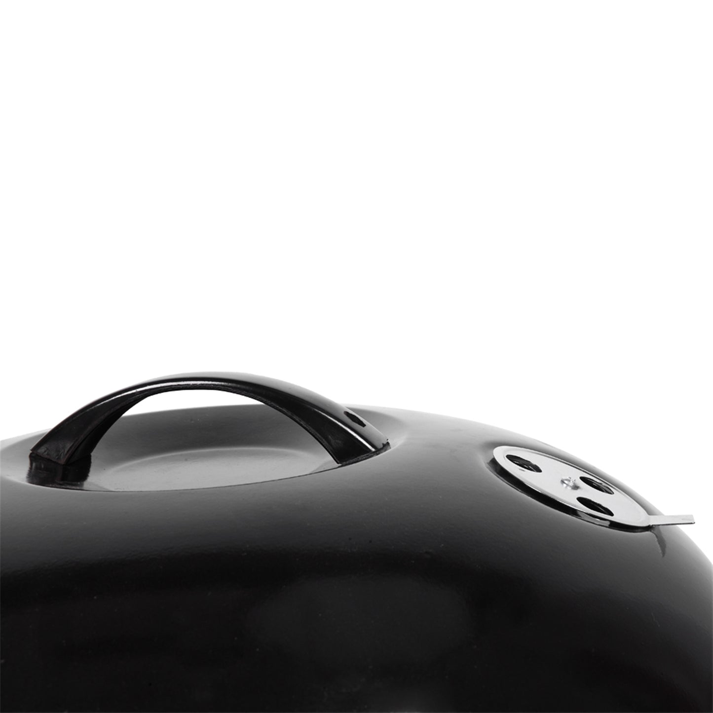 18-Inch Charcoal Grill with Spherical Design - Black