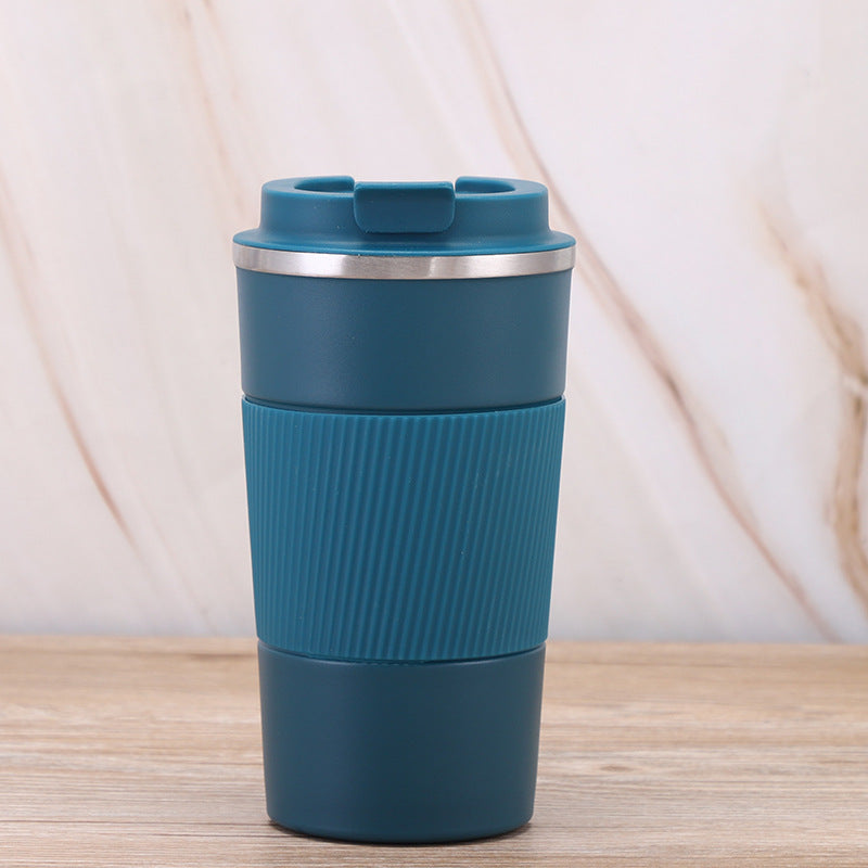 Stainless Steel Double-Layer Vacuum Insulated Coffee Cup - 380ml