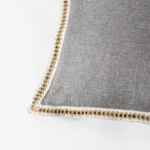 Set of 2 Vintage Linen Throw Pillow Covers - 20"x20"