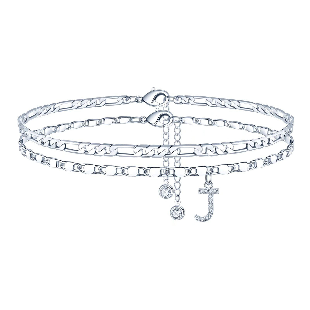 Simple Fashion Bead Double-circle Anklet