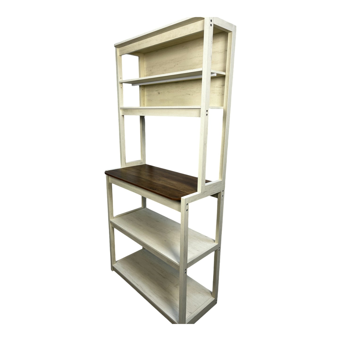 5-Layer White Kitchen Cabinet Rack for Storage & Organization