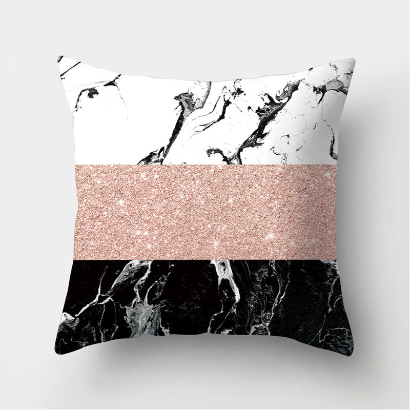 Velvet Leather Cushion Cover Sofa Pillowcase Modern Home Decor 45x45cm