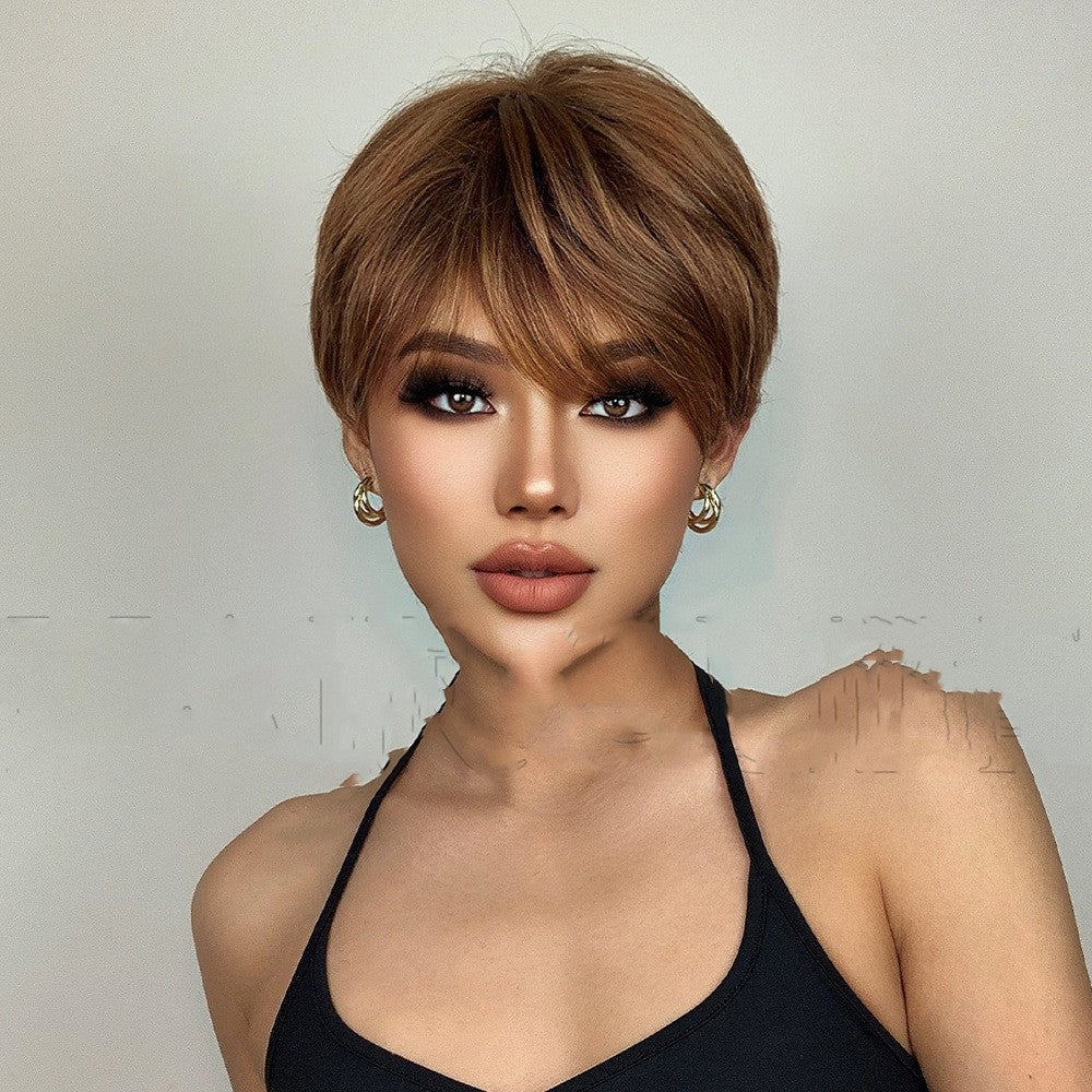 Short Straight Hair Wig - Multiple Colors