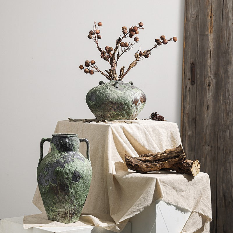 Handcrafted Stoneware Vase for Dried Flowers & Decorative Arrangements - Multiple Sizes
