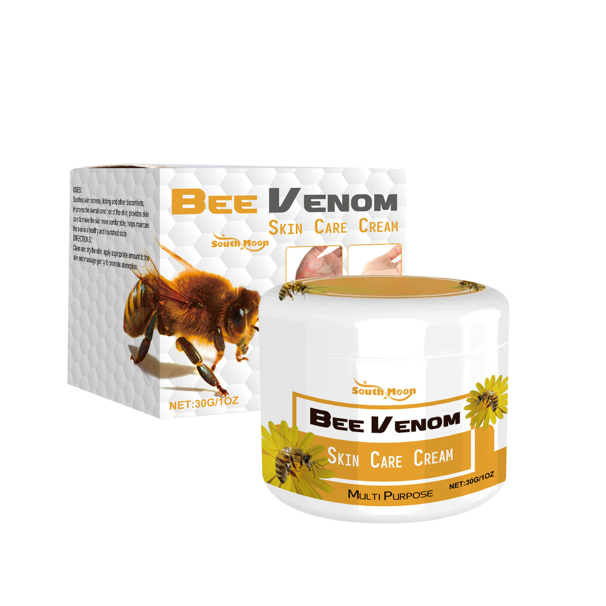 Nourishing Skin & Neck Cream with Aloe Bee Venom Mint 30g