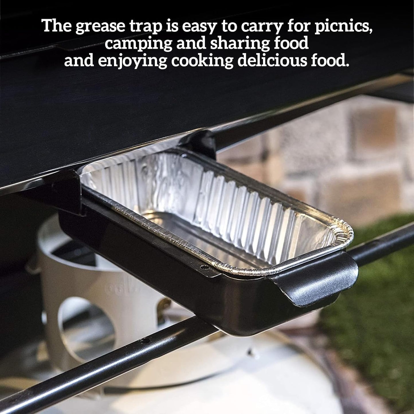 Grill Drip Pan - Black Steel Grease Catcher for Char-Broil Grills