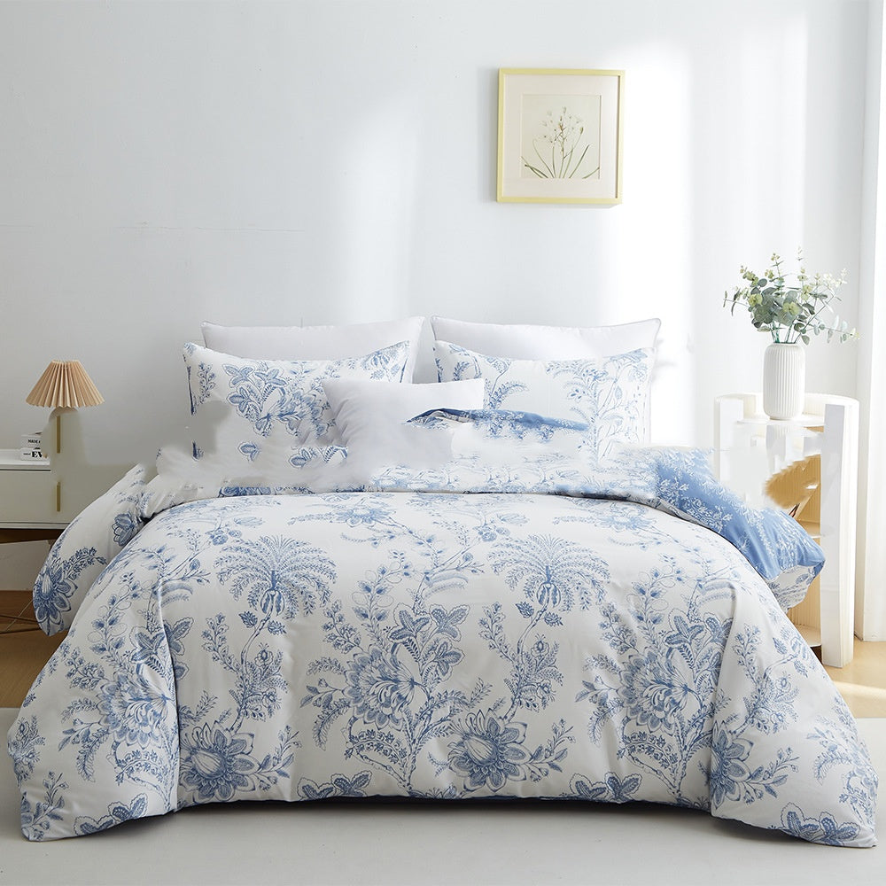 Double Bedding Quilt Cover Set with Geometric Pattern - Multiple Sizes