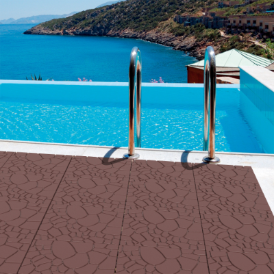 Interlocking Deck Tiles 44 Pack Waterproof Outdoor Patio Flooring 12x12 Square