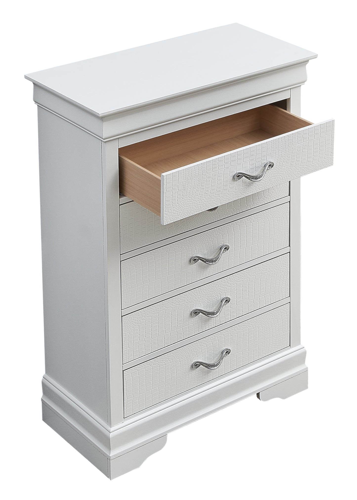 Lorana G6590-CH Chest , Silver Champagne