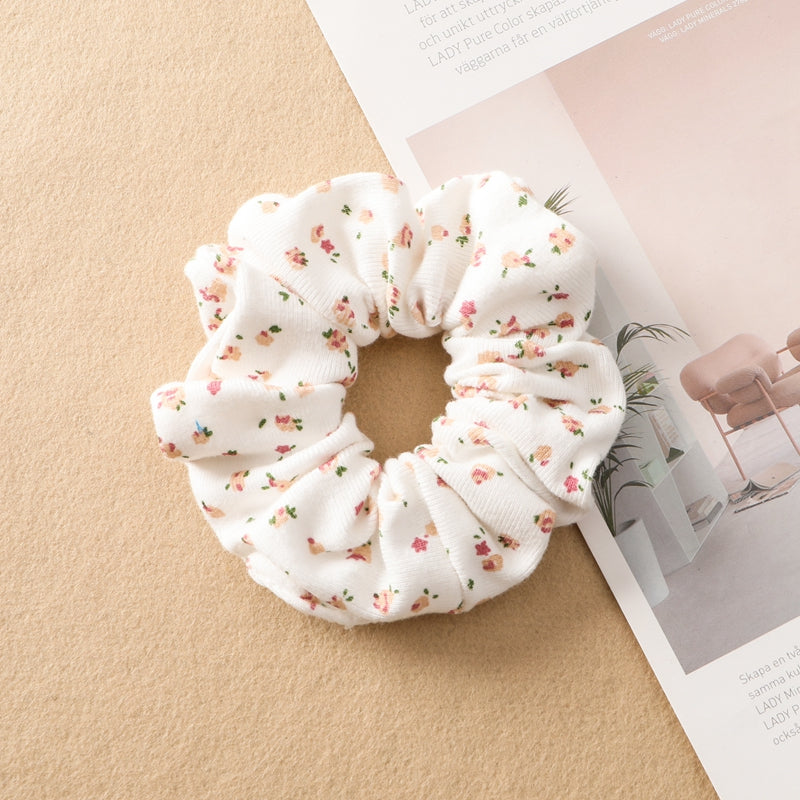 Plaid Print Cotton Hair Tie