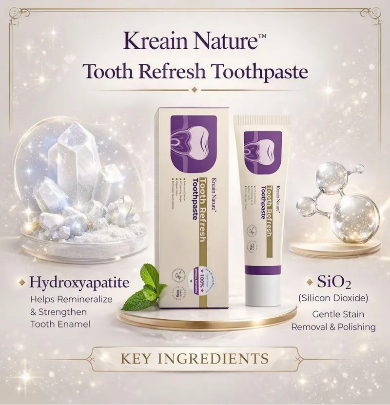 Natural Daily Toothpaste - Hydroxyapatite Whitening & Sensitive Care