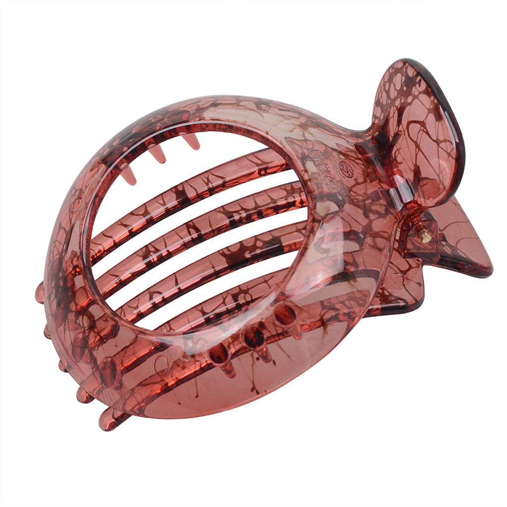 Stylish Round Hollow Hair Barrettes for Women - Multiple Colors