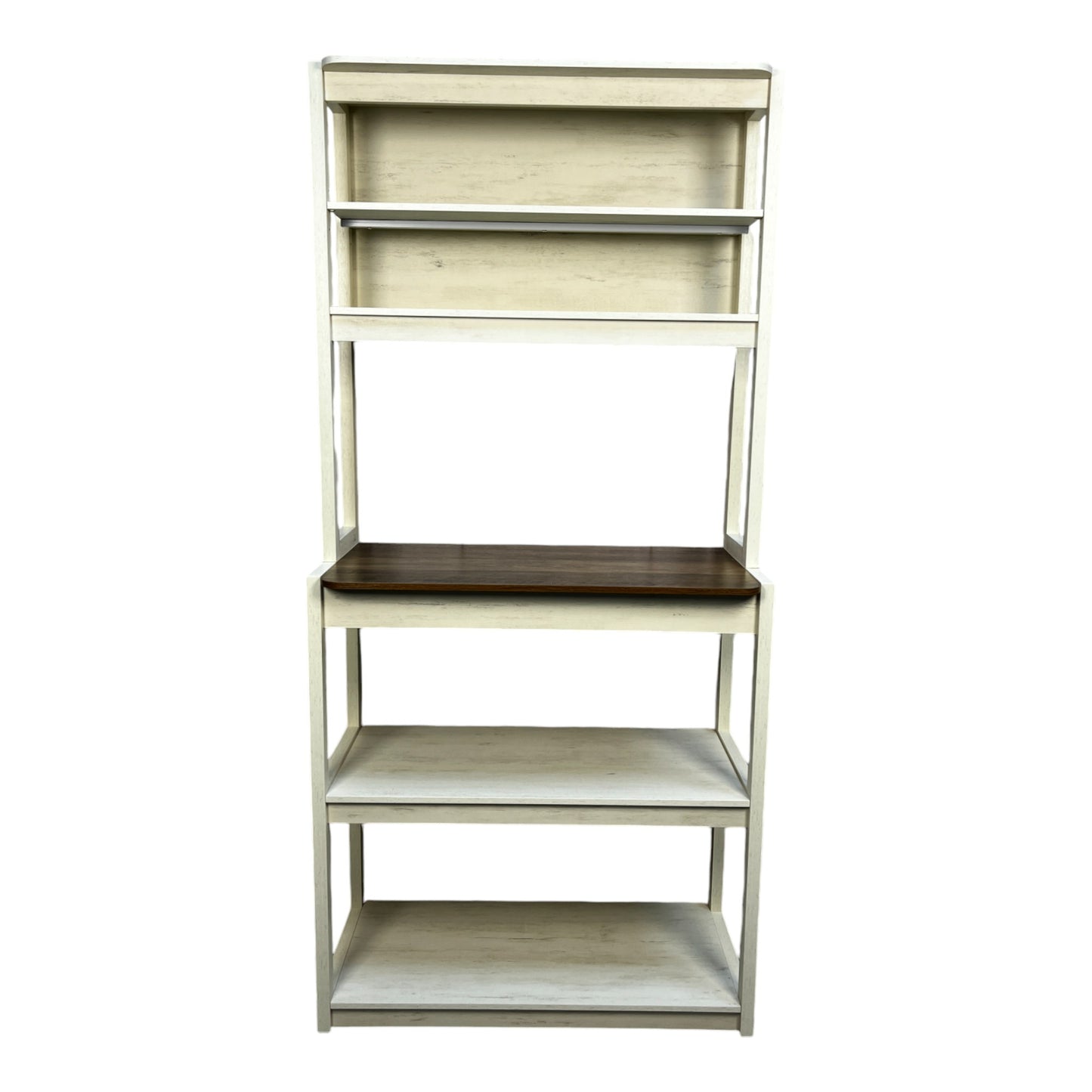5-Layer White Kitchen Cabinet Rack for Storage & Organization