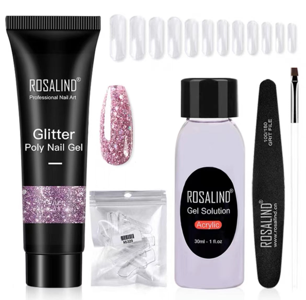 Poly Nail Gel Extension Kit for Manicure