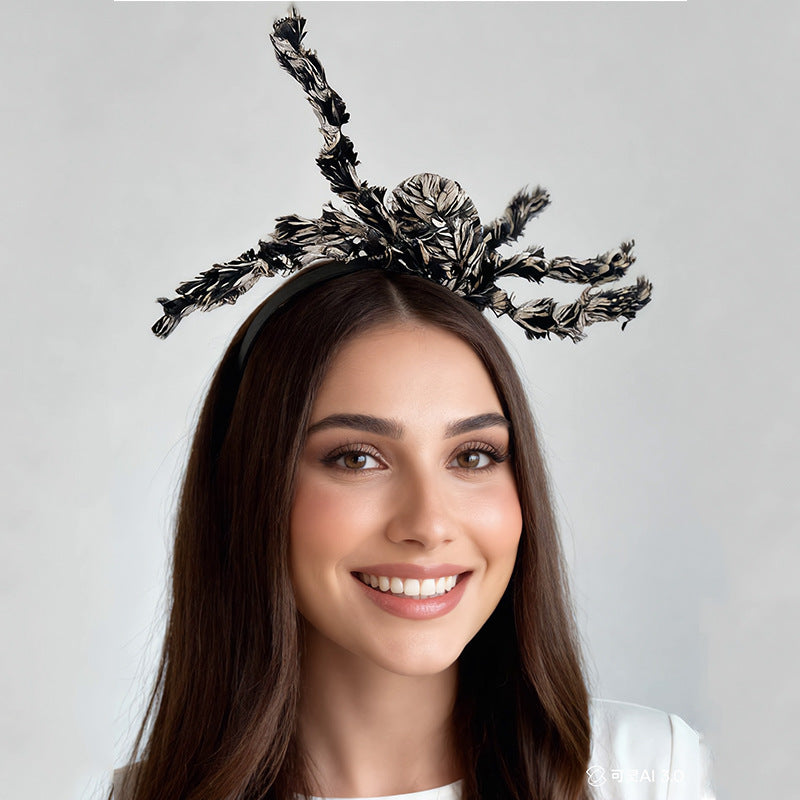 Halloween Spider Headband - Leopard