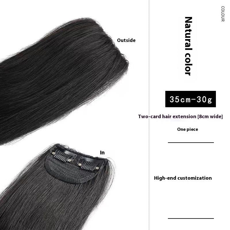 Handmade Human Hair Wig - Natural Straight