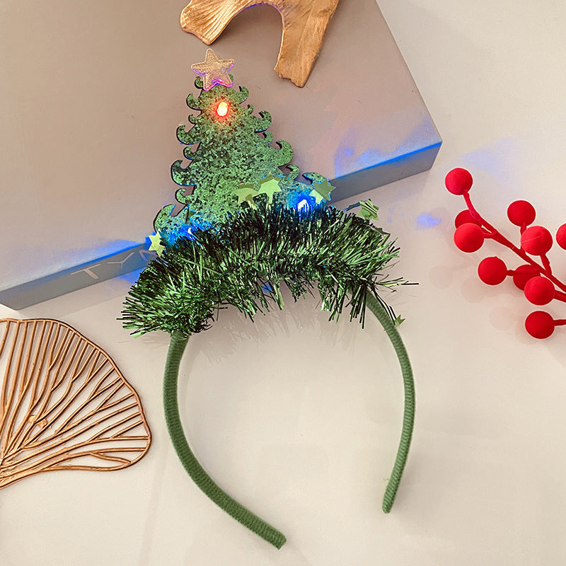 Christmas Light Headband for Women – Snowflake & Holiday Styles