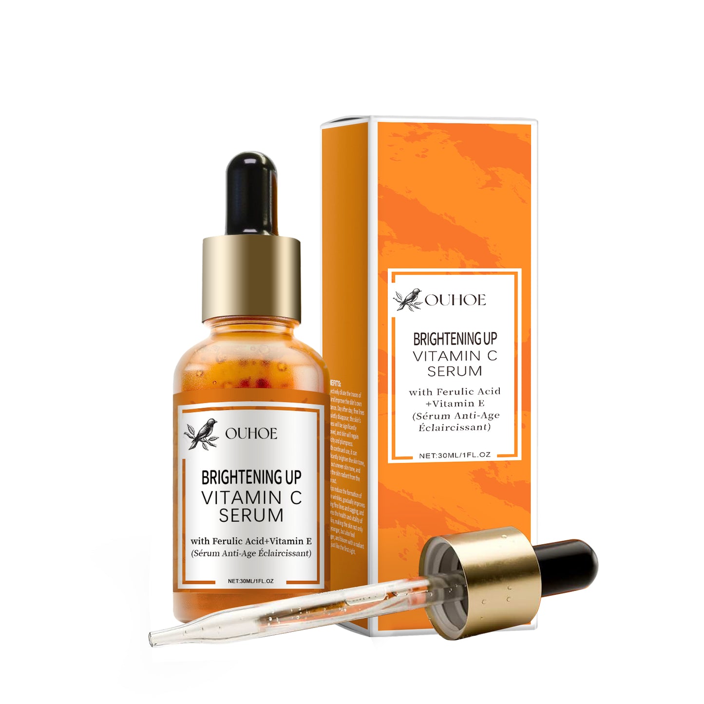 Vitamin C Brightening Facial Serum - Hydrating & Pore Tightening Essence