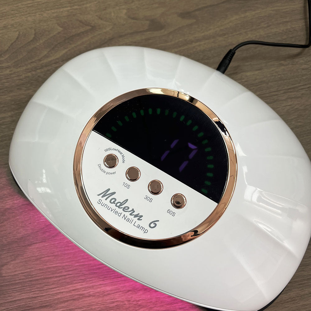 Red Light Therapy Lamp with Hand Design