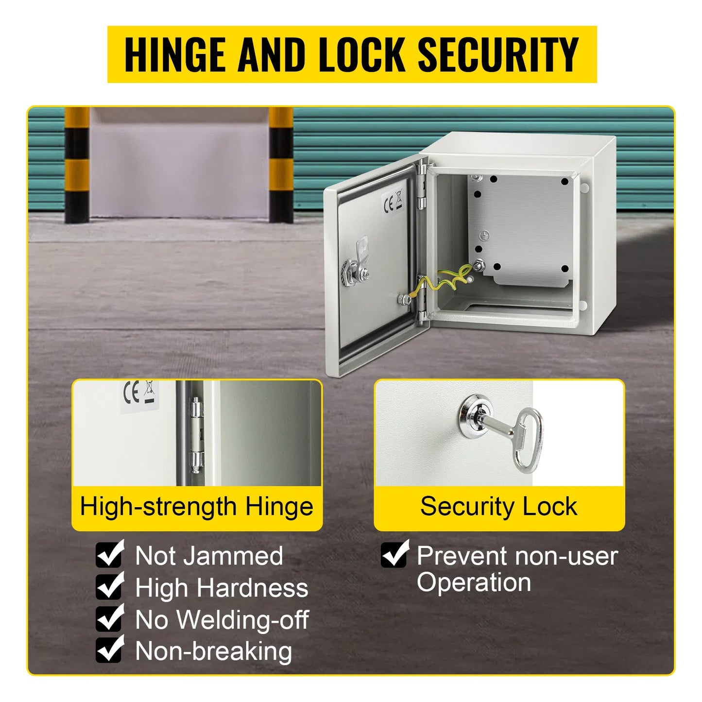 8x8x6 Inch Steel Waterproof Electrical Junction Box IP66 Enclosure