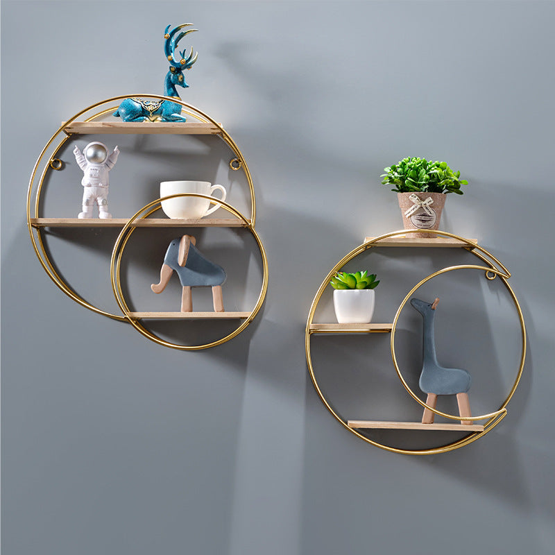 Wall-Mounted Shelving for Living Room Kitchen Storage Nordic Decor