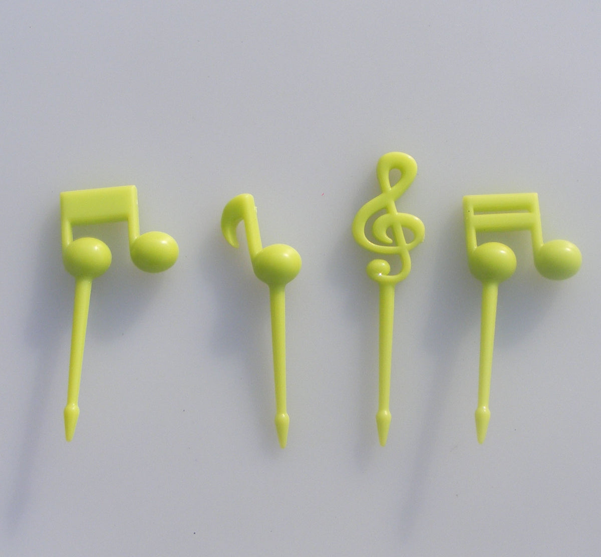 Children's Musical Note Fruit Forks Set - 16 Food Grade PP Pieces
