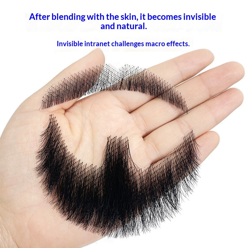 Hand-Woven Fake Beard & Eyebrow Makeup Props for Film & TV