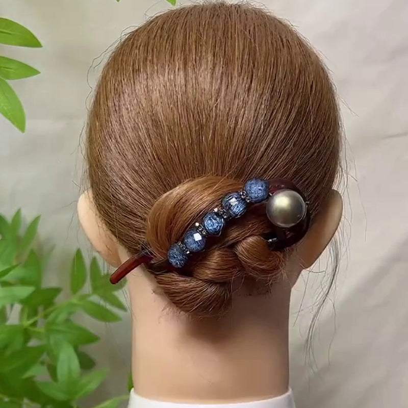 Blue Hair Comb Clip Hairpin