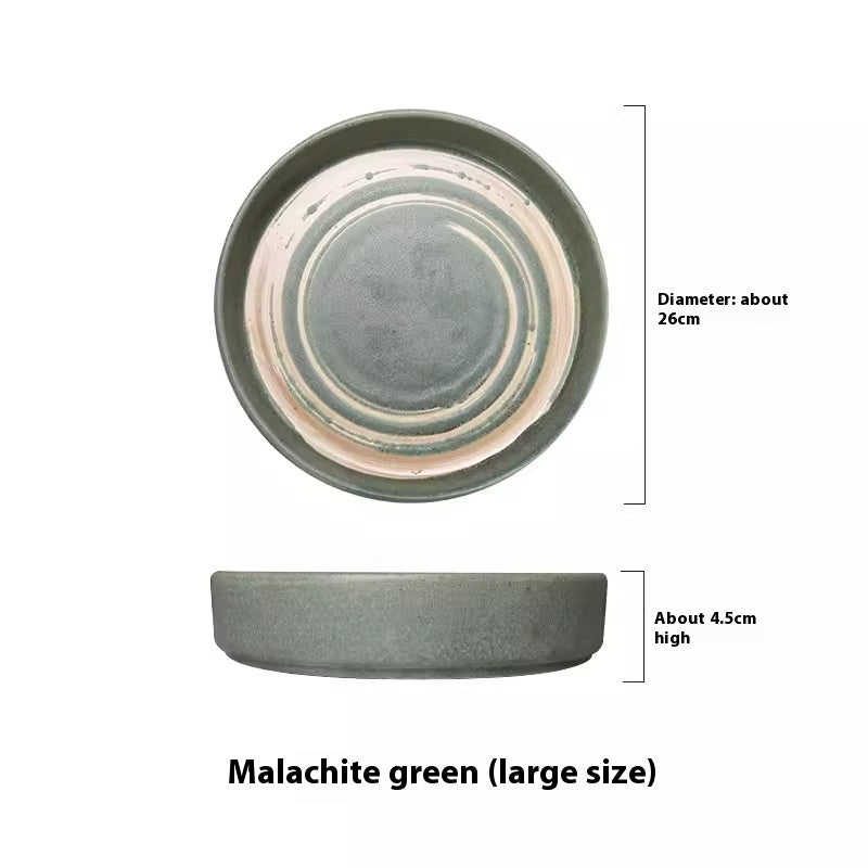 High-End Ceramic Dinner Plate - Creative Porcelain Tableware, 8-inch Round