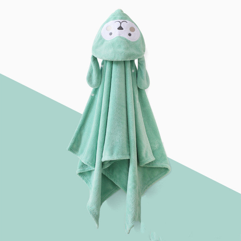 Baby Hooded Bath Towel - Soft Organic Cotton Infant Bath Wraps for Kids