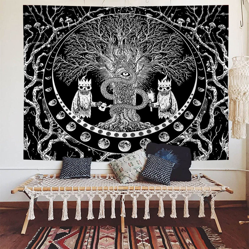 Tree Of Life Wall Tapestry Home Decor Fabric Modern Minimalist Polyester Cloth
