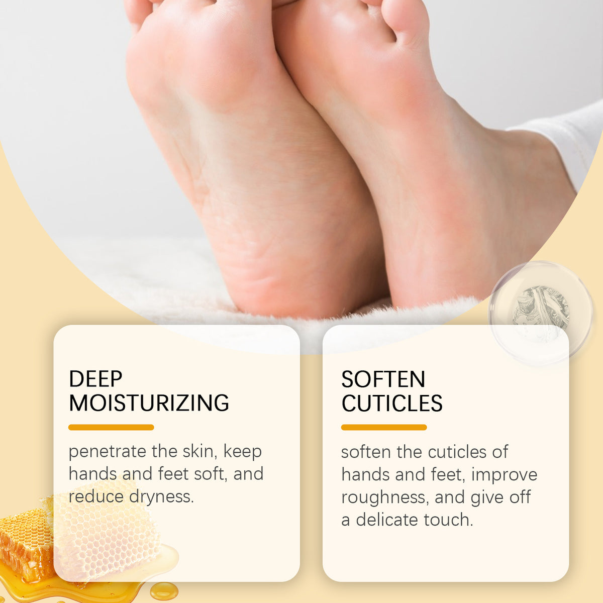 Mild Ingredients Hydrating Moisturizing Nourishing Care Hand Foot