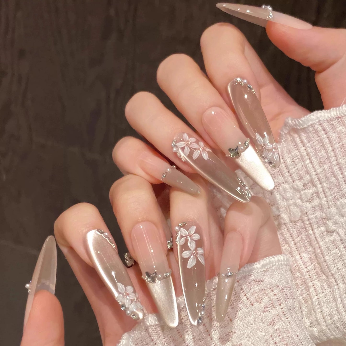 Handmade Nail Caps Set for Nail Art - Various Sizes & Styles, Wearable