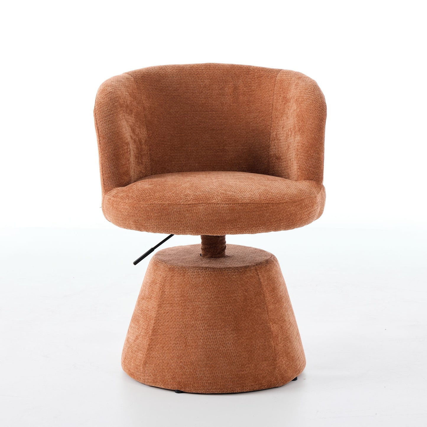 Adjustable Height 360 Swivel Bar Stool, Modern Chenille Upholstered