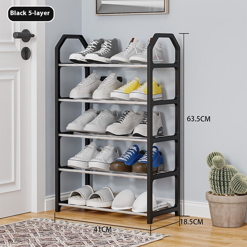 Trapezoidal Home Shoe Cabinet with 4-5 Layers, Foldable Storage Organizer