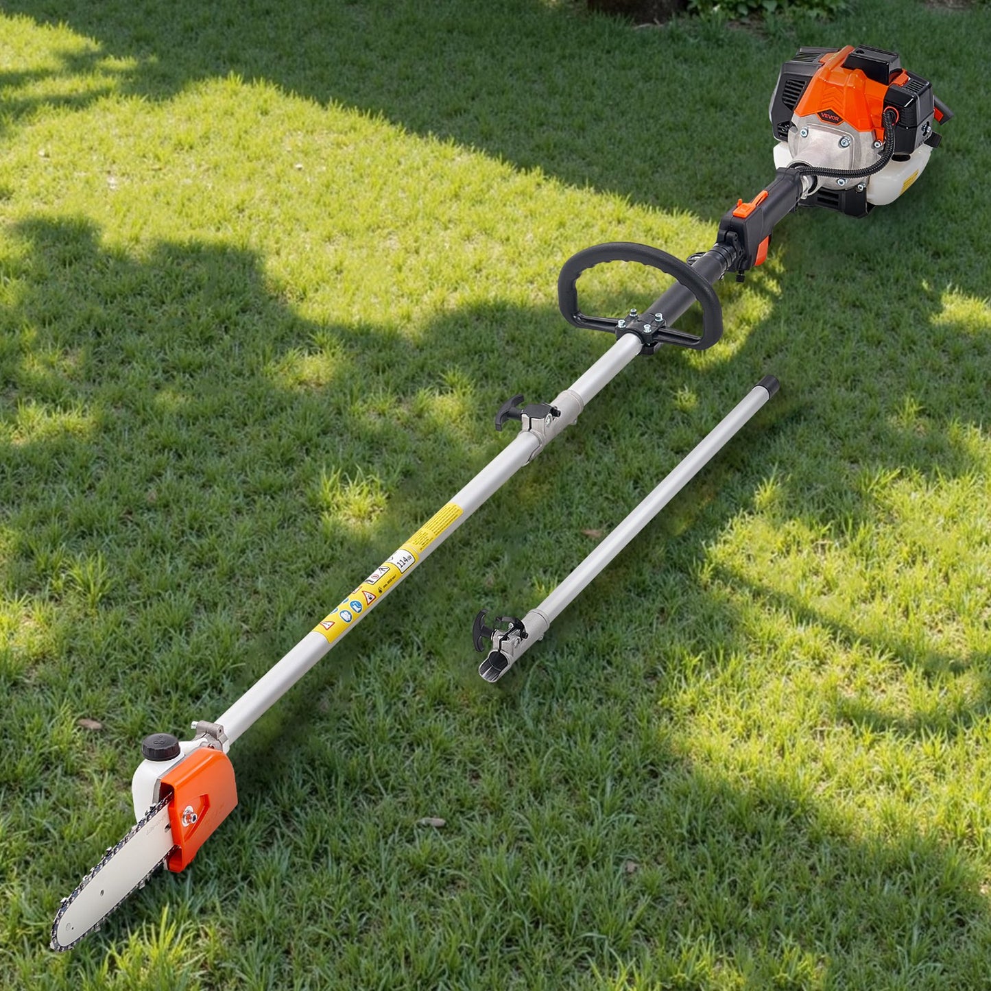 Gas Pole Saw 25CC 2-Stroke Gasoline Tree Trimmer with Extendable 8-In Bar