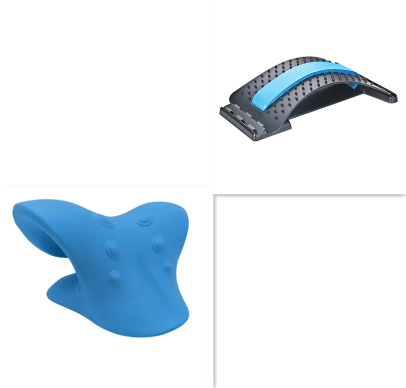 Manual 6-Roller Cervical Neck Massager - Deep Tissue Trigger Point Relief