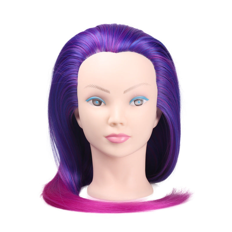 Wig Head Mannequin 60cm Long Straight Hair Training Head